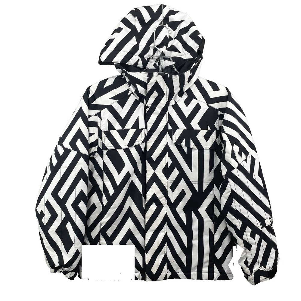 Burton‎ Ski Snow Dryride Jacket Youth Medium 7/8 Geometric Performance Snowboard